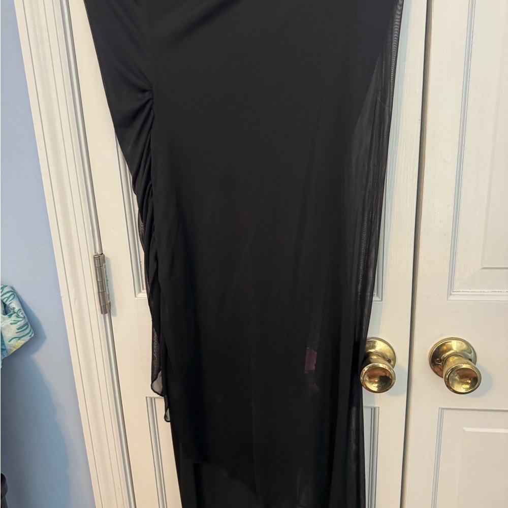 Gorgeous flattering Newport News Black Floral Jumpsuit – Size 8 - Picture 8 of 11